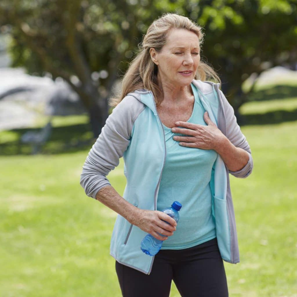 personne qui cour, sur le point de faire un arrêt cardiaque (gasp)